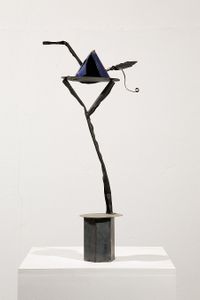 Auke de Vries, ohne Titel (only the lonely), 1997, Metall, bemalt,67 x 30 x 13 cm