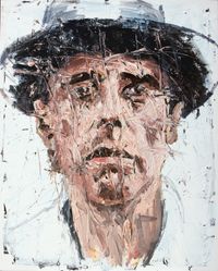 Oliver Jordan, Joseph Beuys, 2008/09, &Ouml;l auf Leinwand, 100 x 80 cm, Privatbesitz