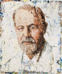 Siegmund Freud, 2006, &Ouml;l auf Leinwand, 120 x 100 cm