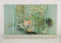 Stephen Cone Weeks, Das L&ouml;schen des Feuers, 2013/2014, 100 x 174cm, 19 Glasscheiben